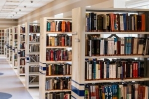 LIBRARY with books