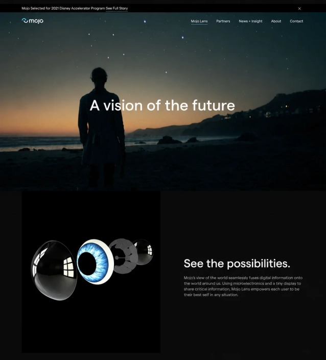 Mojo Lens web copy written by creative copywriter Andrew Tonkin.