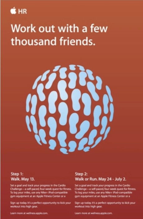 Apple Walk campaign copy by creative copywriter Andrew Tonkin.