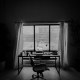 Empty creative agency desk by a window — where did all the good creatives go