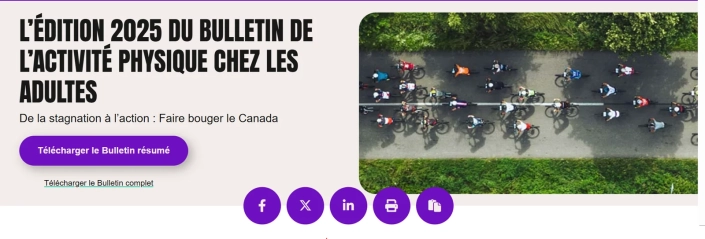 ParticipAction physical activity bulletin French copy by Maryse Tremblay