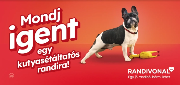 Randivonal dating campaign by Bence Javor, Hungarian copywriter