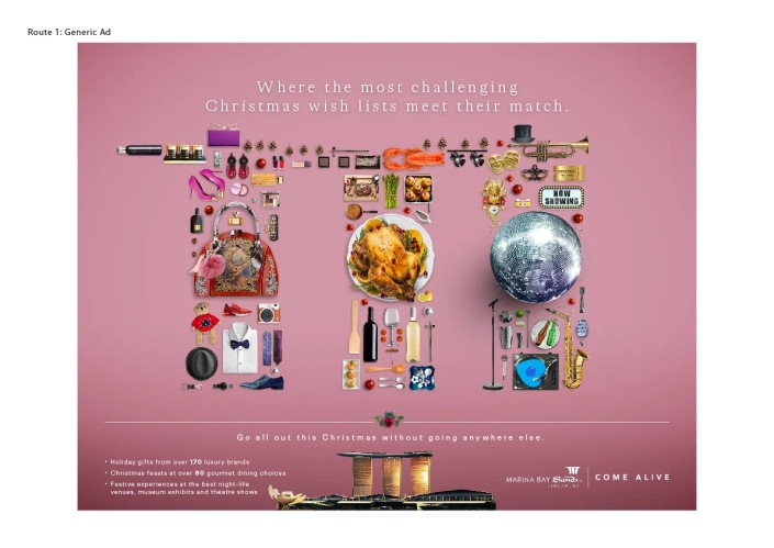Marina Bay Sands Christmas campaign copy by Sheenu Kapoor, Singapore copywriter