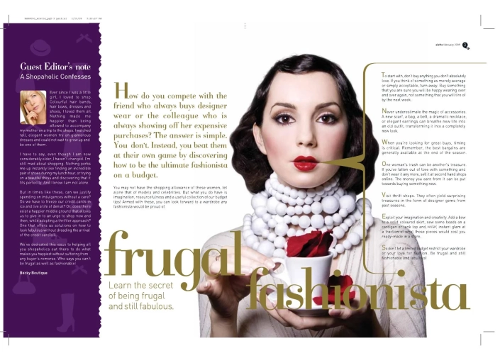 Nokia alette magazine Frugal Fashionista editorial by Sheenu Kapoor